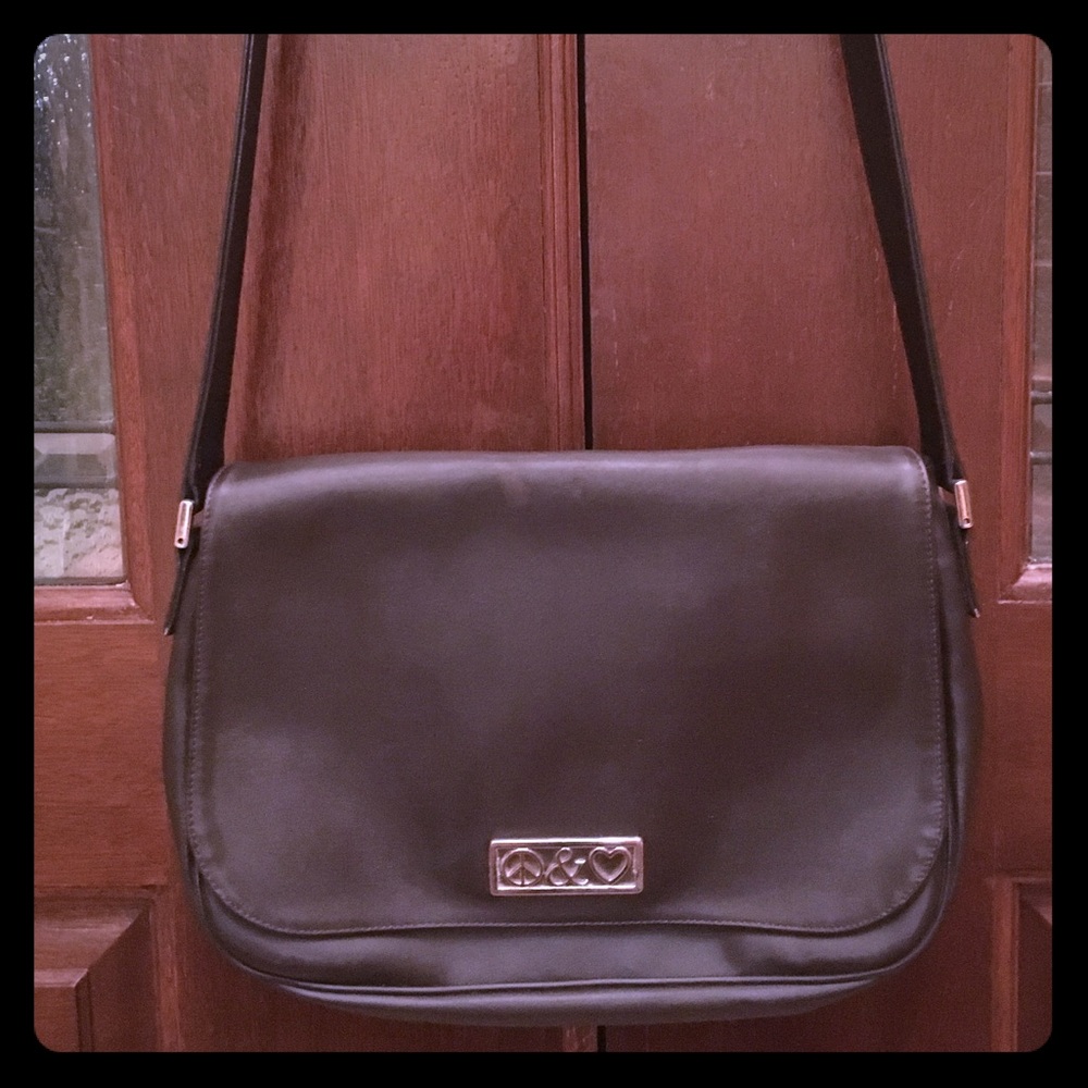 Moschino Black purse. peace and love